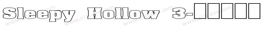 Sleepy Hollow 3字体转换